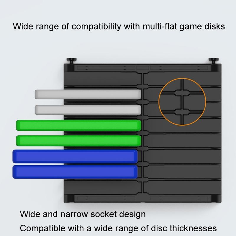 Desktop Cd Storage Stand - Large Capacity Black