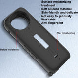 Black Silicone Case for Insta360 X4 Ox4-jst-cy Body - Top-Down View
