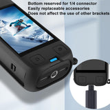 Black Silicone Case for Insta360 X4 Ox4-jst-cy Body - Close-Up Angle