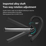 180 Degree Rotating Bluetooth 5.0 Wireless Earphones with Noise Cancellation and Mic - Rear View