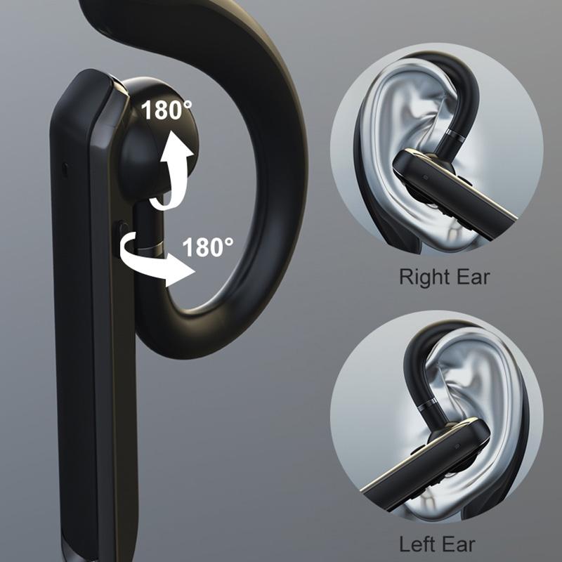 Wireless Bluetooth Earphone with Noise Reduction - 880 Ear Mounted - Black
