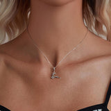 925 Sterling Silver Christmas Elk Pendant Beads - Low Angle