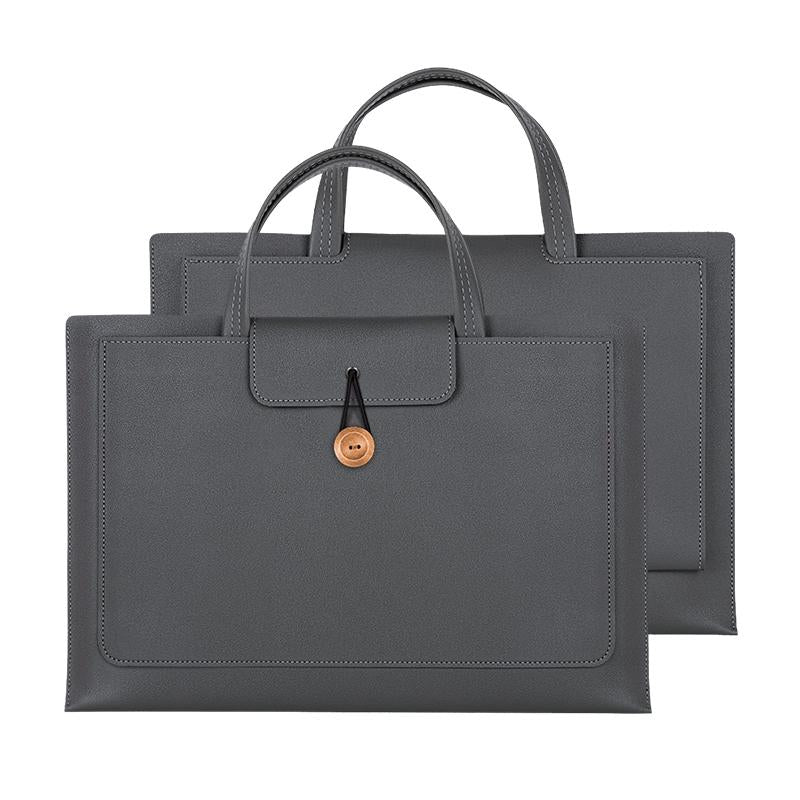 Portable Laptop Inner Bag with Elastic Thread Button - Blue
