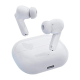 Wireless Active Noise-cancelling Earbuds - White - Front View