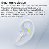 Wireless Active Noise-cancelling Earbuds - White - Extra Image