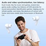 Wireless Active Noise-cancelling Earbuds - White - Extra Image