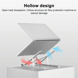 Lenovo Thinkplus Laptop Stand - Silver - Top-Down View