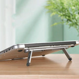 Foldable Laptop Stand with Fan and Heater - Portable and Adjustable - Silver - Extra Image