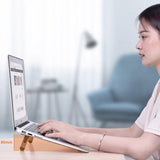 Foldable Laptop Stand with Fan and Heater - Portable and Adjustable - Silver - Extra Image