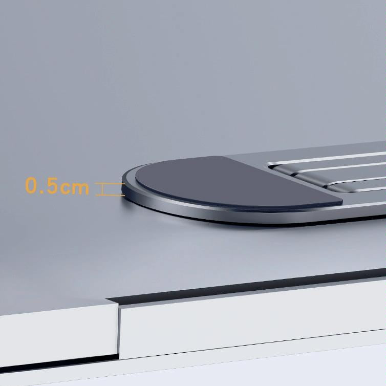 Foldable Laptop Stand with Fan and Heater - Portable and Adjustable - Silver
