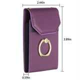 Organ Card Bag Sticker For Mobile Phones - Dark Purple - Front View