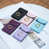 Organ Card Bag Sticker For Mobile Phones - Dark Purple - Close-Up Angle