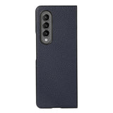 For Samsung Galaxy Z Fold4 5G Litchi Texture Case - Two Tone - Black - Extra Image