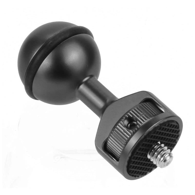 Universal 2.5cm Ball Head Clip for Action and Underwater Cameras - Red