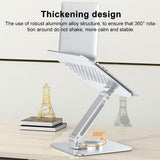 Lenovo Thinkplus Desktop Laptop Holder - Silver - Rear View