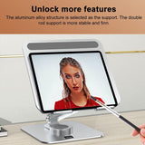 Lenovo Thinkplus Desktop Laptop Holder - Silver - Low Angle