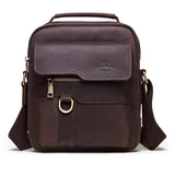 Brown Leather Cross Body Shoulder Bag For Men