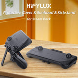 3-in-1 Gaming Console Protector with Sun Hood and Kickstand - Top-Down View