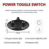 4 Inch Square Mixed Luminous Arch Bridge Angel Eye Car Work Light - Side View
