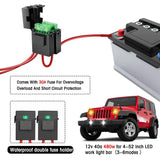 4 Inch Square Mixed Luminous Arch Bridge Angel Eye Car Work Light - Extra Image