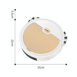 3-in-1 Intelligent Usb Home Sweeping Machine - Fast Charging - Black - Top-Down View