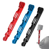 Aluminium Extension Arm for Action Cameras - 16.5cm - Red - Side View