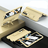 For Samsung Galaxy Z Fold4 5G Foldable Full Body Case - 360 Degree Folding - Coffee - Extra Image