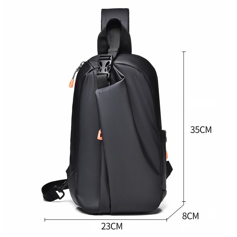 Versatile Crossbody Chest Bag For Casual Or Sports Use - Black