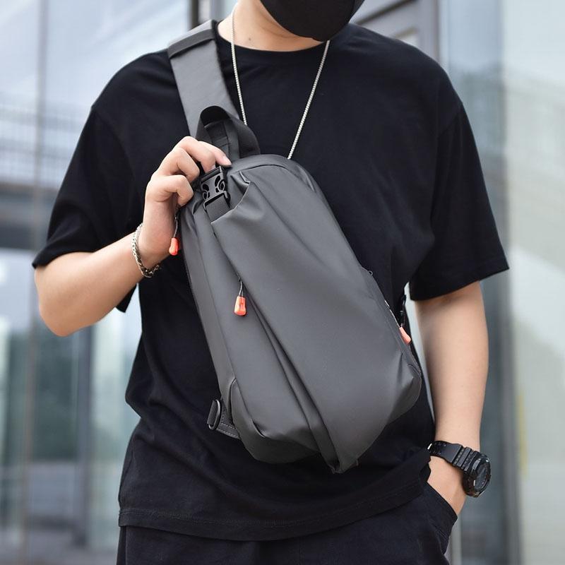 Versatile Crossbody Chest Bag For Casual Or Sports Use - Black