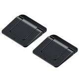 Portable Laptop Base for Improved Heat Dissipation - Black Foot Pad - Front View