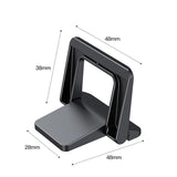 Portable Laptop Base for Improved Heat Dissipation - Black Foot Pad - Top-Down View