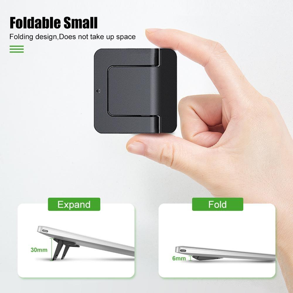 Portable Laptop Base for Improved Heat Dissipation - Black Foot Pad