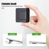 Portable Laptop Base for Improved Heat Dissipation - Black Foot Pad - Low Angle
