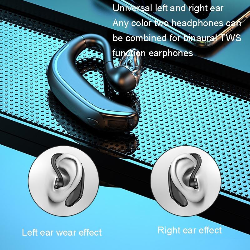Business Bluetooth Earphones - Left / Right Rotation - White