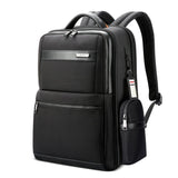 Black Multifunctional Anti-theft Laptop Backpack with Usb Charging Hole - Front View