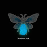 925 Sterling Silver Blue Luminous Zircon Bee Silicone Diy Beads - Side View