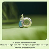 925 Sterling Silver Blue Luminous Zircon Bee Silicone Diy Beads - 45-Degree Angle