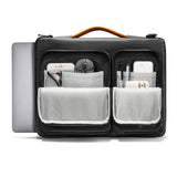 13.3-14 Inch Laptop Shoulder Bag with Messenger Style - Black - Close-Up Angle