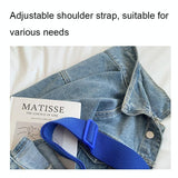 Travel & Fitness Crossbody Bag - Waterproof Nylon - Blue - Rear View