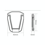 Aluminum Laptop Stand - Heightening Bracket Grey - Top-Down View