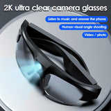 Wireless Anti-blue Light Smart Glasses for Cycling and Sports - Side View