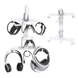 Wall Storage Bracket for Ps5 Vr2 Helmet / Headset / Handle / Remote Control - White