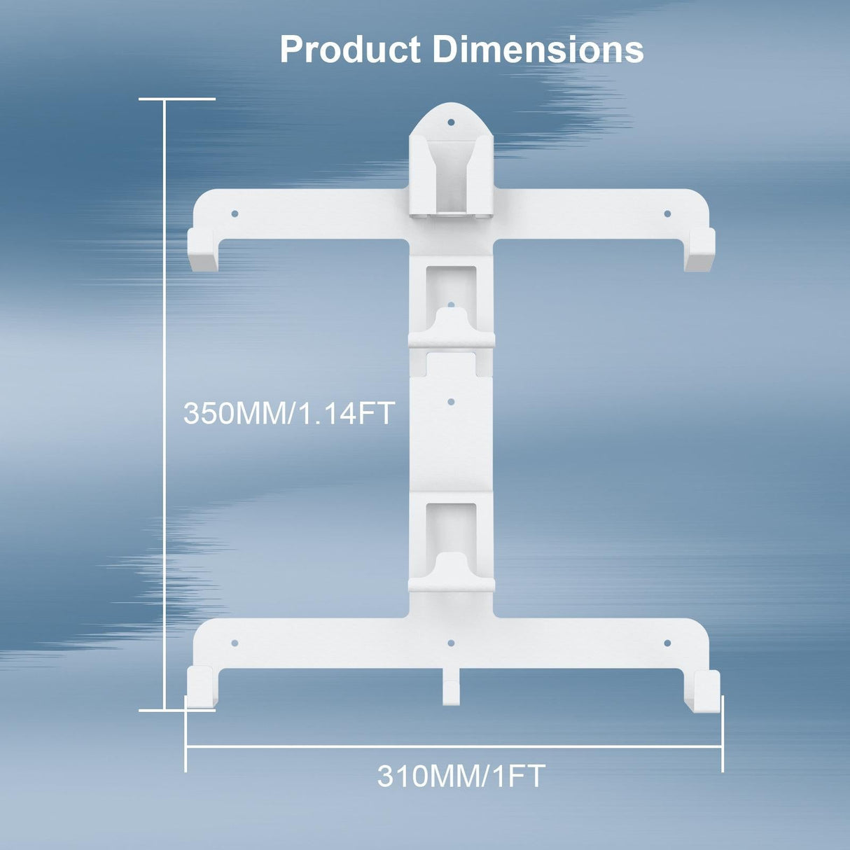 Wall Storage Bracket for Ps5 Vr2 Helmet / Headset / Handle / Remote Control - White