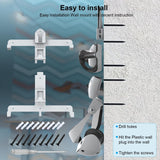 Wall Storage Bracket for Ps5 Vr2 Helmet / Headset / Handle / Remote Control - White - Side View