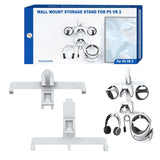 Wall Storage Bracket for Ps5 Vr2 Helmet / Headset / Handle / Remote Control - White - Close-Up Angle