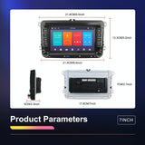 Android Carplay Navigation For Vw / Skoda - 1 + 32G Screen Reversing Camera - Close-Up Angle