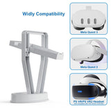 Desktop Organizer for Meta Quest 3 / 2 Vr Glasses with Handle Holder - Top-Down View