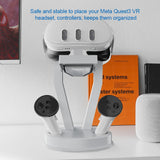 Desktop Organizer for Meta Quest 3 / 2 Vr Glasses with Handle Holder - Low Angle