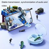 Wireless In-ear Earphones with Low Delayed Bluetooth - Clearbuds C1 - Pink - Rear View
