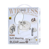 Wireless In-ear Earphones with Low Delayed Bluetooth - Clearbuds C1 - Pink - Low Angle